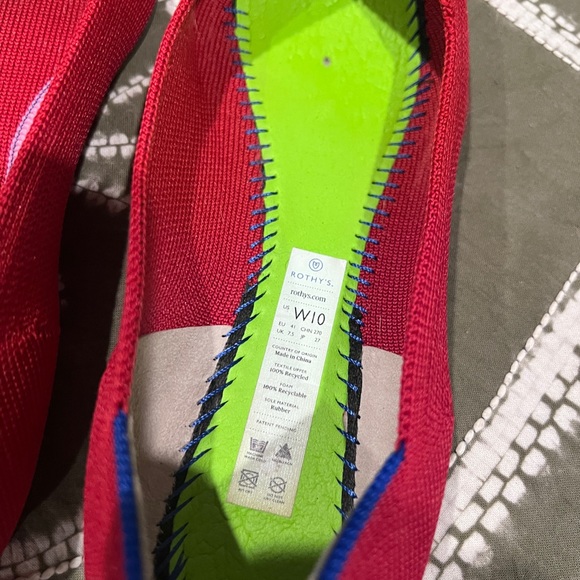 Rothy’s the point, Red, Size 10 - Picture 6 of 6